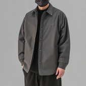 90白鸭绒行政外套 新款 翻领夹克男羽绒服短款 潮牌宽松教练上衣冬季