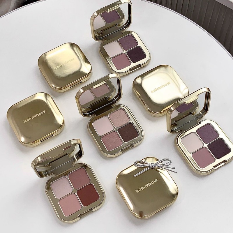 挖到宝了~小金饼莫吉托四色眼影盘烟熏妆日常百搭大地色哑光珠光