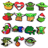 软胶Crocs洞洞鞋 15颗套装 花DIY个性 鞋 配件 可爱尤达智必星洞洞鞋