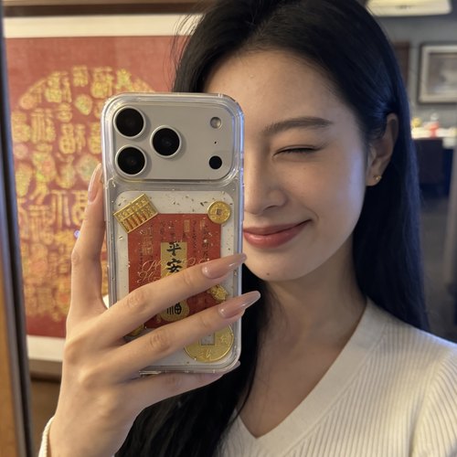 新年越来越好适用红米手机壳少女