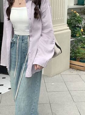 纯色防晒衣女薄款网纱超仙夏季