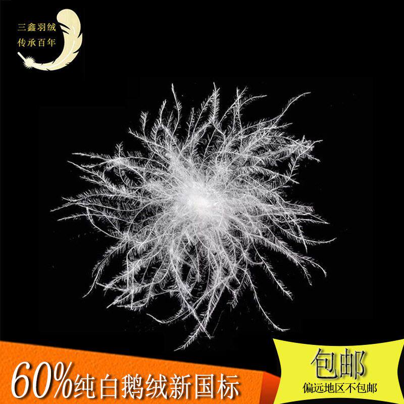 羽绒厂家水洗大朵新国标60白鹅连衣裙