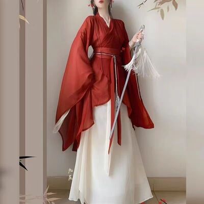原创涅槃魏晋风汉服套装