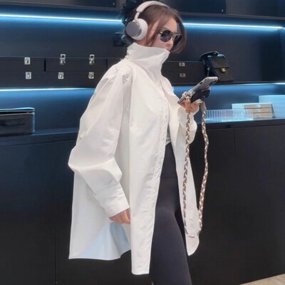 【BARRIFAIT】新款时尚大翻领衬衫