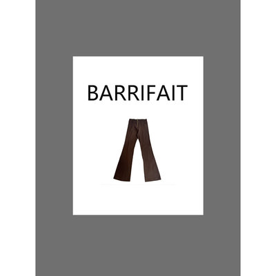 【BARRIFAIT】百搭巨显瘦好穿金色拉链显瘦喇叭瑜伽裤