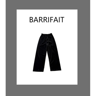 好穿舒服松紧腰加绒加厚丝绒直筒裤 百搭时尚 BARRIFAIT