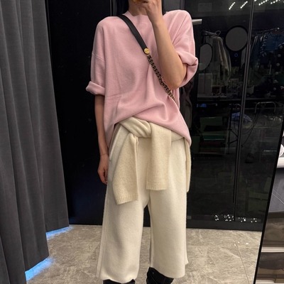 【BARRIFAIT】新款潮流羊毛针织短袖