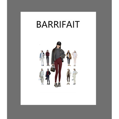 【BARRIFAIT】保暖百搭巨舒服弹力腰头字母好穿瑜伽打底裤