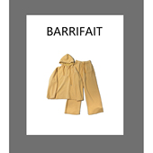 百搭时尚 BARRIFAIT 舒服好穿米粒绒仿貂绒连帽卫衣套装