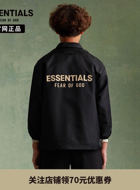 【23年新款】 Fear Of God Essentials儿童梭织大LOGO夹克外套