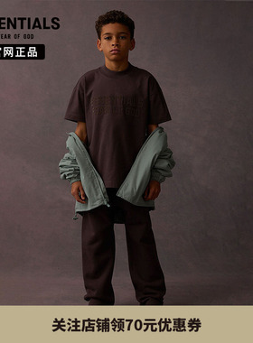 【特价专区】 Fear Of God Essentials 童装logo印花圆领短袖