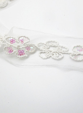 彩色一元两米网纱花边手工DIY百搭拼布服装布艺辅料处理X818