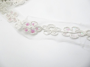 彩色一元两米网纱花边手工DIY百搭拼布服装布艺辅料处理X818