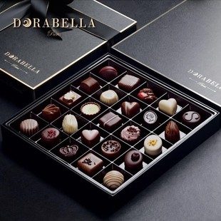 朵娜贝拉比利时进口纯可可脂夹心巧克力礼盒装 送学生高考毕业礼物
