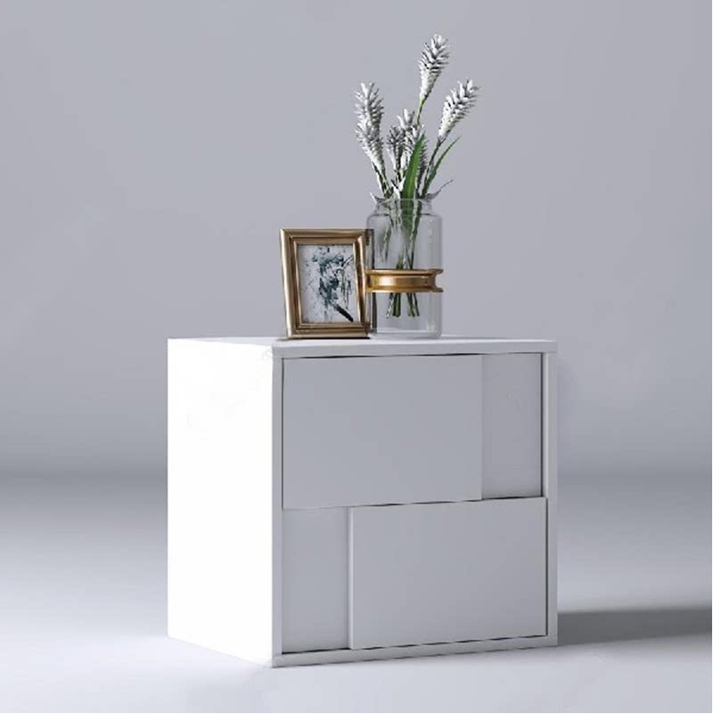 烤漆床头柜抽屉柜二斗柜卧室烤漆家具门厅样板间床边柜原创柜子