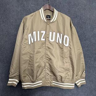 Mizuno美津浓 复古休闲棒球服外套K2CE43D1原798 男女春夏宽松时尚