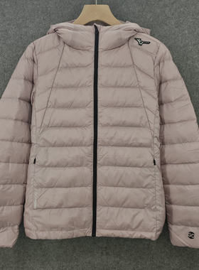 特价美津浓女白鹅绒轻量羽绒服