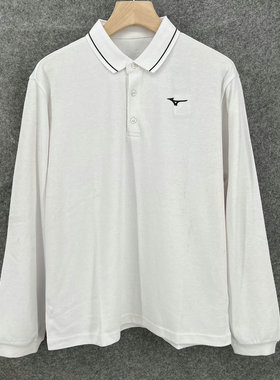 Mizuno美津浓 男子运动长袖POLO衫 K2CA15A3 原398