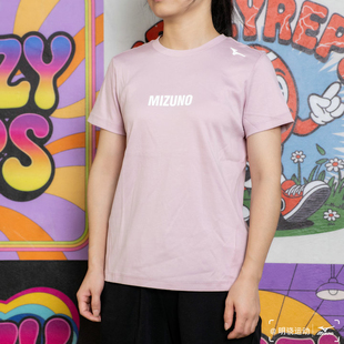 Mizuno美津浓 女式纯棉抑菌运动休闲短袖T恤K2CA22A1 原338