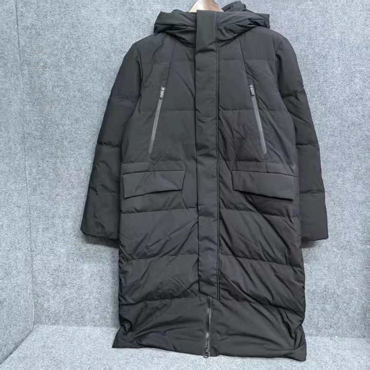 特价美津浓冬中长防风拒水羽绒服