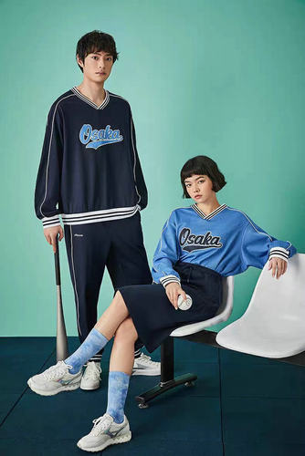 特价男女棒球运动休闲长袖套头衫