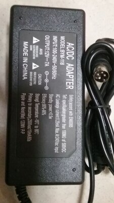 LCD2026显示屏12V6.67A电源0219B1280 LSE0111C1圆口4针适配器线