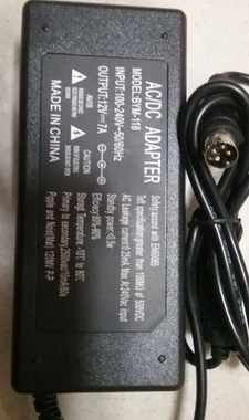 LCD2026显示屏12V6.67A电源0219B1280 LSE0111C1圆口4针适配器线