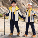 秋冬新款 登山冲锋衣三件套幼儿园园服儿童年级班服 小学生校服套装