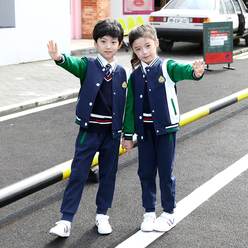 小学生校服新款英伦风春秋套装老师装运动休闲服儿童装幼儿园园服
