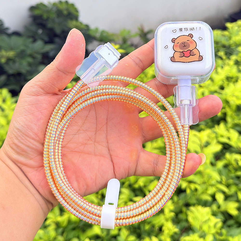 适用苹果MacbookAir M5 40W充电器壳M4笔记本30W 35W数据线保护套