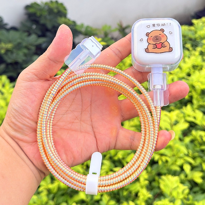 适用苹果MacbookAir M5 40W充电器壳M4笔记本30W 35W数据线保护套