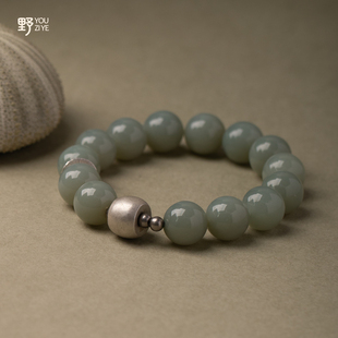 由子野丨天青丨原创设计天然和田玉手链且末蓝手串女轻奢小众手饰