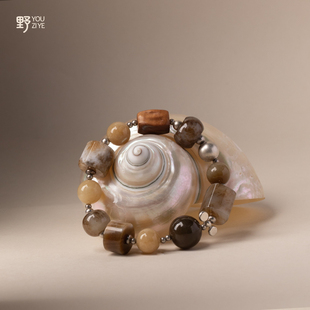 由子野丨焦糖玛奇朵丨天然和田玉手链糖玉手串925银轻奢小众手饰