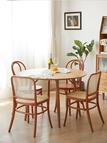 Современный стульчик для кормления из натурального дерева для домашнего использования для стола для еды, скандинавский стиль