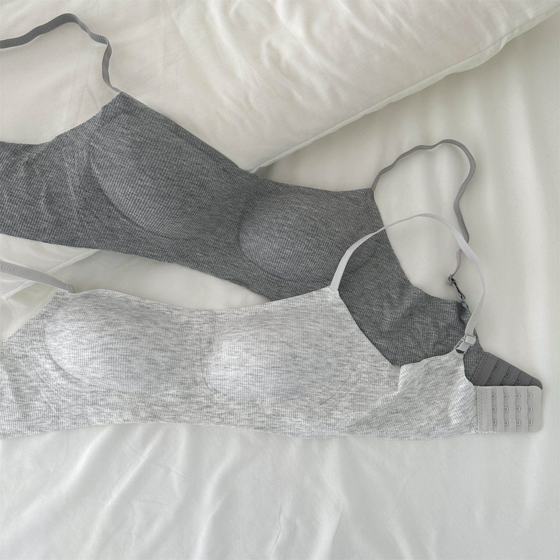 【泽衣壹品】简约灰色方领无钢圈小胸聚拢内衣女文胸,女士内衣/男士内衣/家居服,文胸,淘宝优惠券,粉丝福利购,淘宝优惠卷