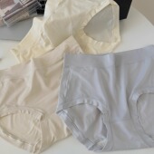 女 女士女生平角中高腰真丝桑蚕丝无痕内裤 泽衣壹品 薄款