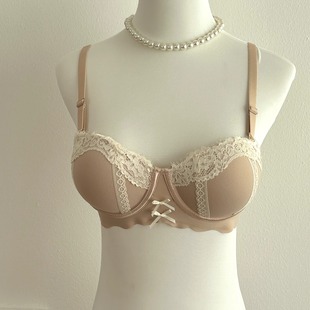 泽衣壹品 晚礼服性感无钢圈蕾丝聚拢内衣女文胸胸罩 大胸内衣