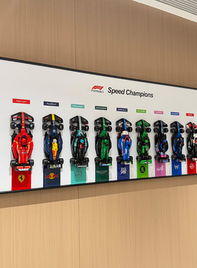 适用于乐高2025speedF1超级赛车积木上墙相框防尘展示模型收纳
