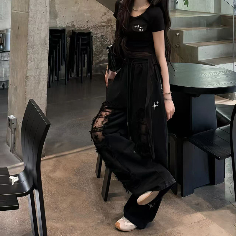 美式潮流街头休闲设计牛仔裤女