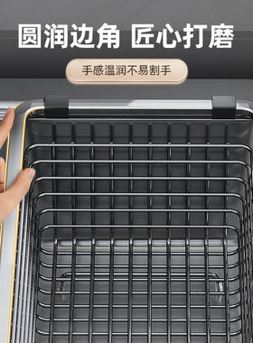 厨房304不锈钢水槽沥水篮洗碗槽