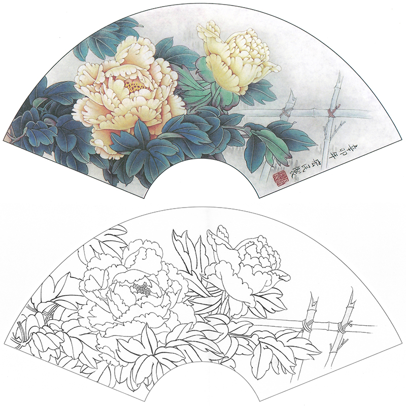 花鸟工笔画白描底稿临衍达葡萄