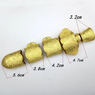 龙泉剑黄铜雕花小剑配件龙纹短剑装具黄铜材质中号太极剑配件