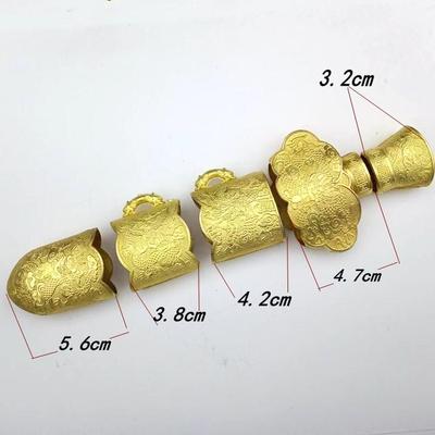 龙泉剑黄铜雕花小剑配件龙纹短剑装具黄铜材质中号太极剑配件