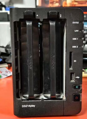 议价群晖DS214play双盘位存储器 成色 后配电