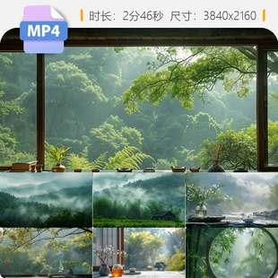 高清意境茶道禅文化唯美品茶空镜壶道具上春山雨水清明谷视频素材