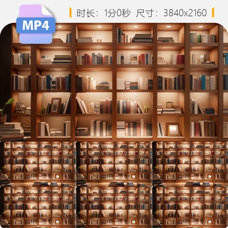 高清书房书架LED背景墙博览群书知识海洋学习文化光影视频素材,商务/设计服务,设计素材/源文件,淘宝优惠券,粉丝福利购,淘宝优惠卷