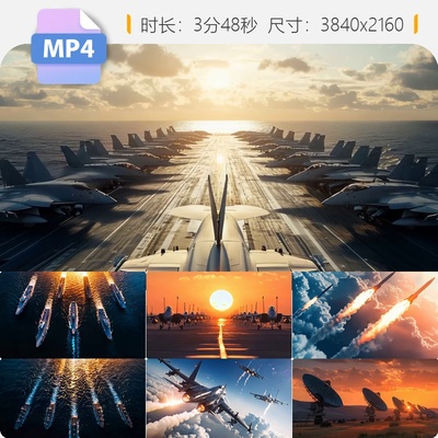 高清国防军工航母导弹舰艇大国重器现代化军演震撼力量视频素材