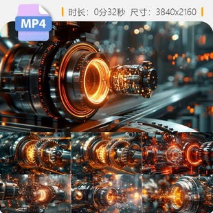 高清自润滑轴承无油滑动轴承机械制造车间工业科技展示视频素材