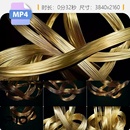 高清黑色背景交错缠绕金属线丝缆条复杂质感网络绳索构料视频素材