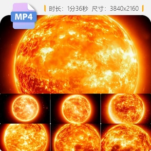 高清宇宙太阳恒星特写炽热氦闪光芒表面耀斑日珥燃烧黑子视频素材